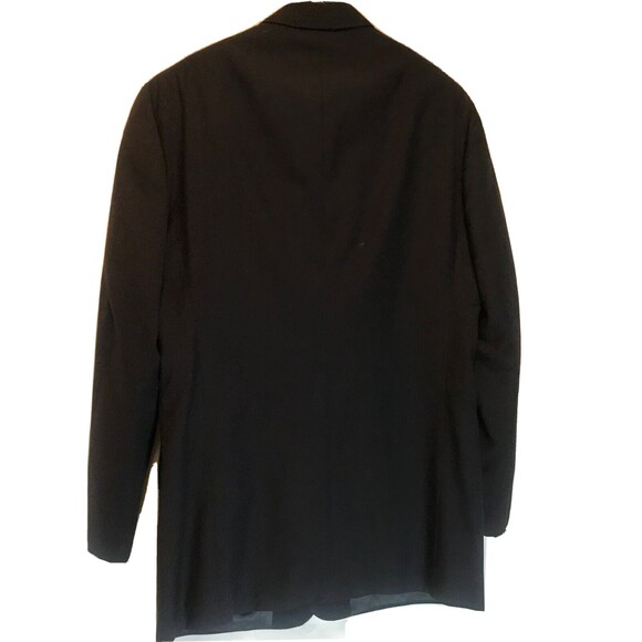 Calvin Klein 3 Button Super 100s Wool Blazer Jacket Brown 39R made in Italy - Picture 7 of 8